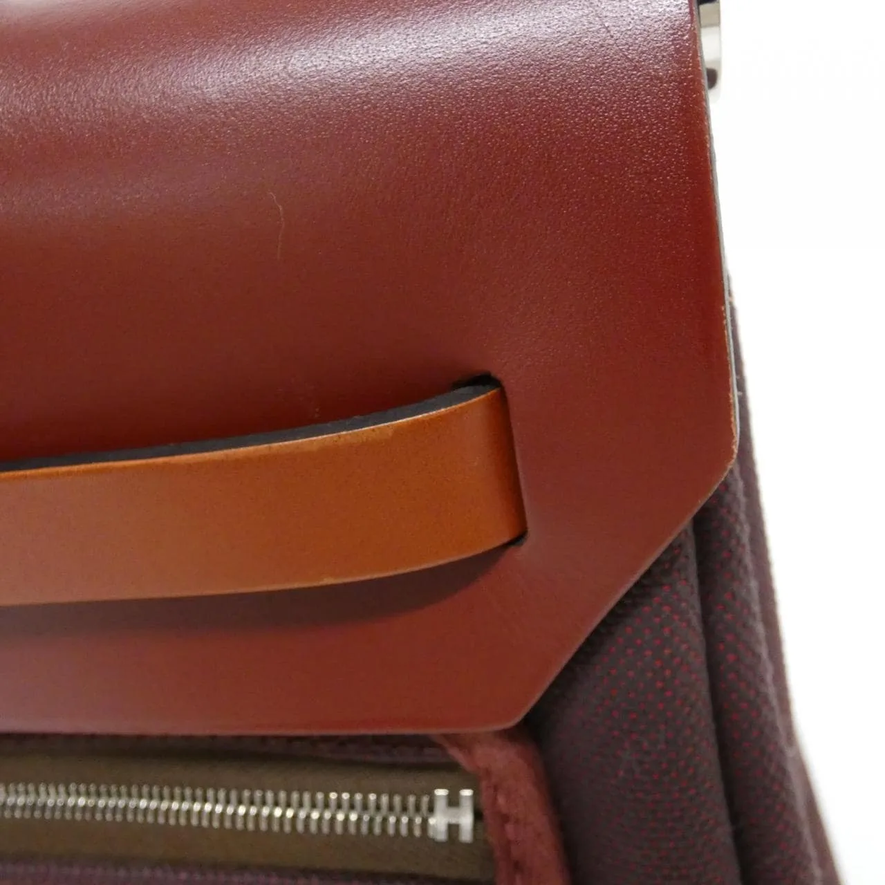 HERMES Herbag 082803CK Handbag Black Rank A - Thumbnail 6