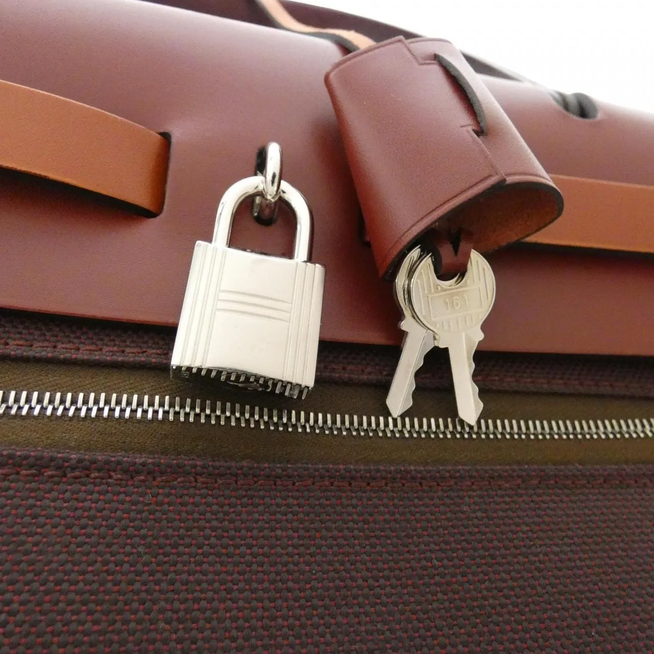 HERMES Herbag 082803CK Handbag Black Rank A - Thumbnail 7