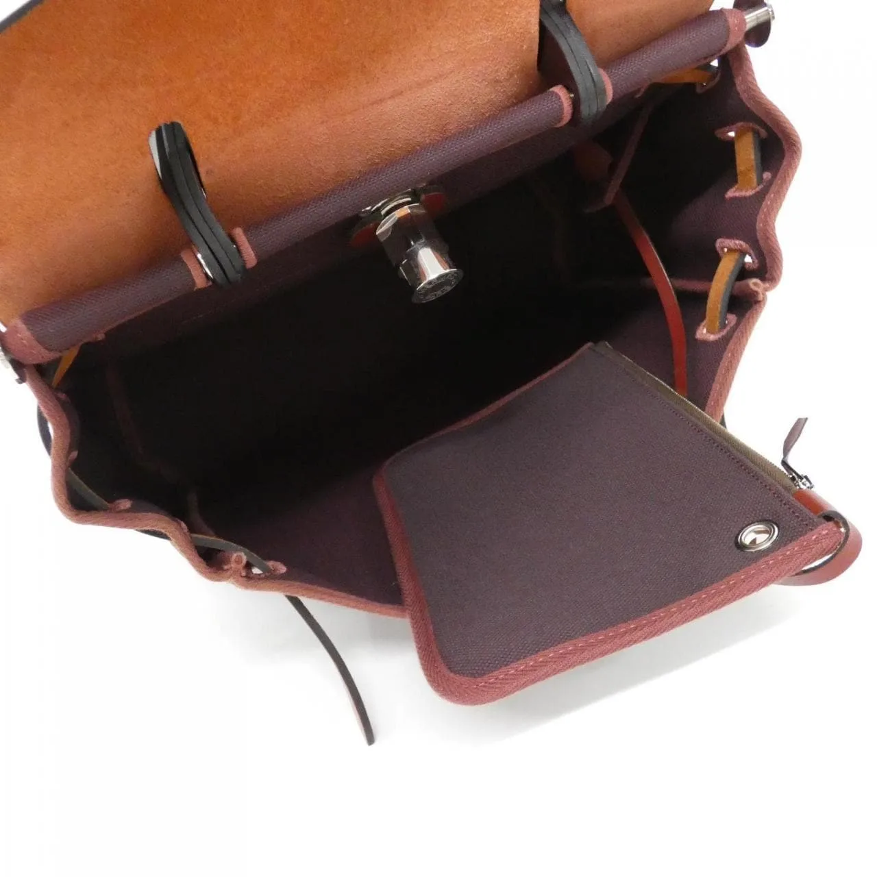 HERMES Herbag 082803CK Handbag Black Rank A - Thumbnail 9