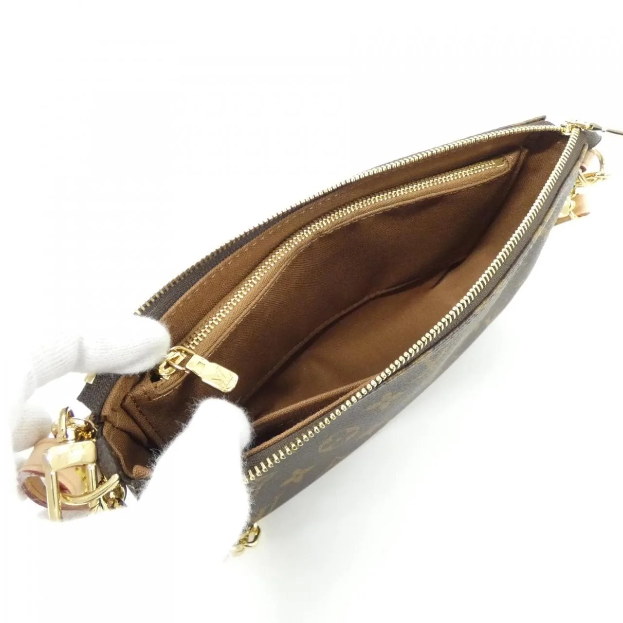 LOUIS VUITTON Pochette M82766 Pochette Monogram 黑色 Monogram 中古品A - 縮圖 5