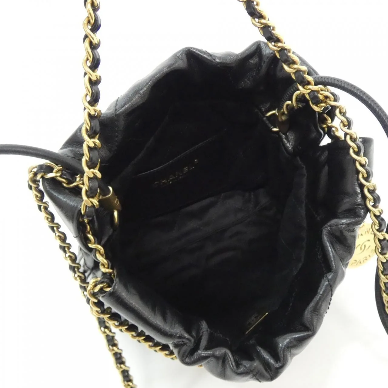 CHANEL Chanel 22 AS3980 Handbag Black Rank A - Thumbnail 7