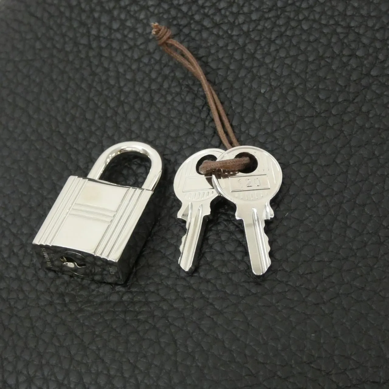 HERMES Picotin 060991CK Handbag Clemence Black Clemence Leather Rank A - Thumbnail 3