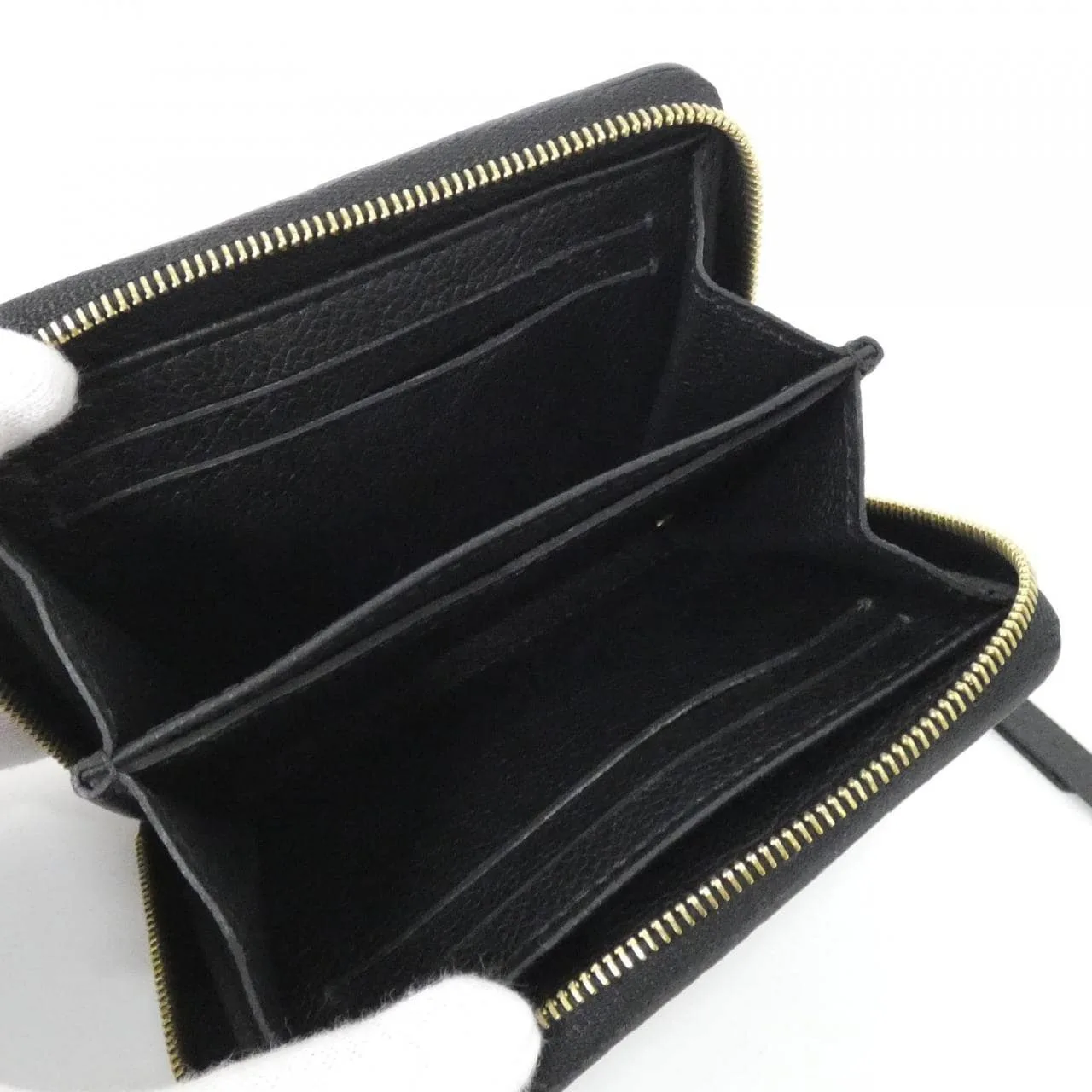 LOUIS VUITTON M60574 Coin Case Monogram Black Monogram Rank A - Thumbnail 3