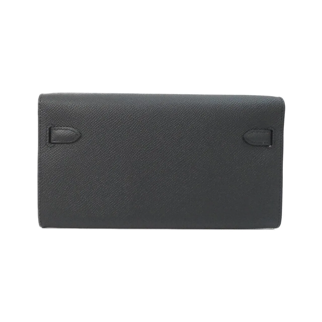 HERMES Kelly 080253CC Wallet Epsom Black Epsom Leather Rank A - Thumbnail 2