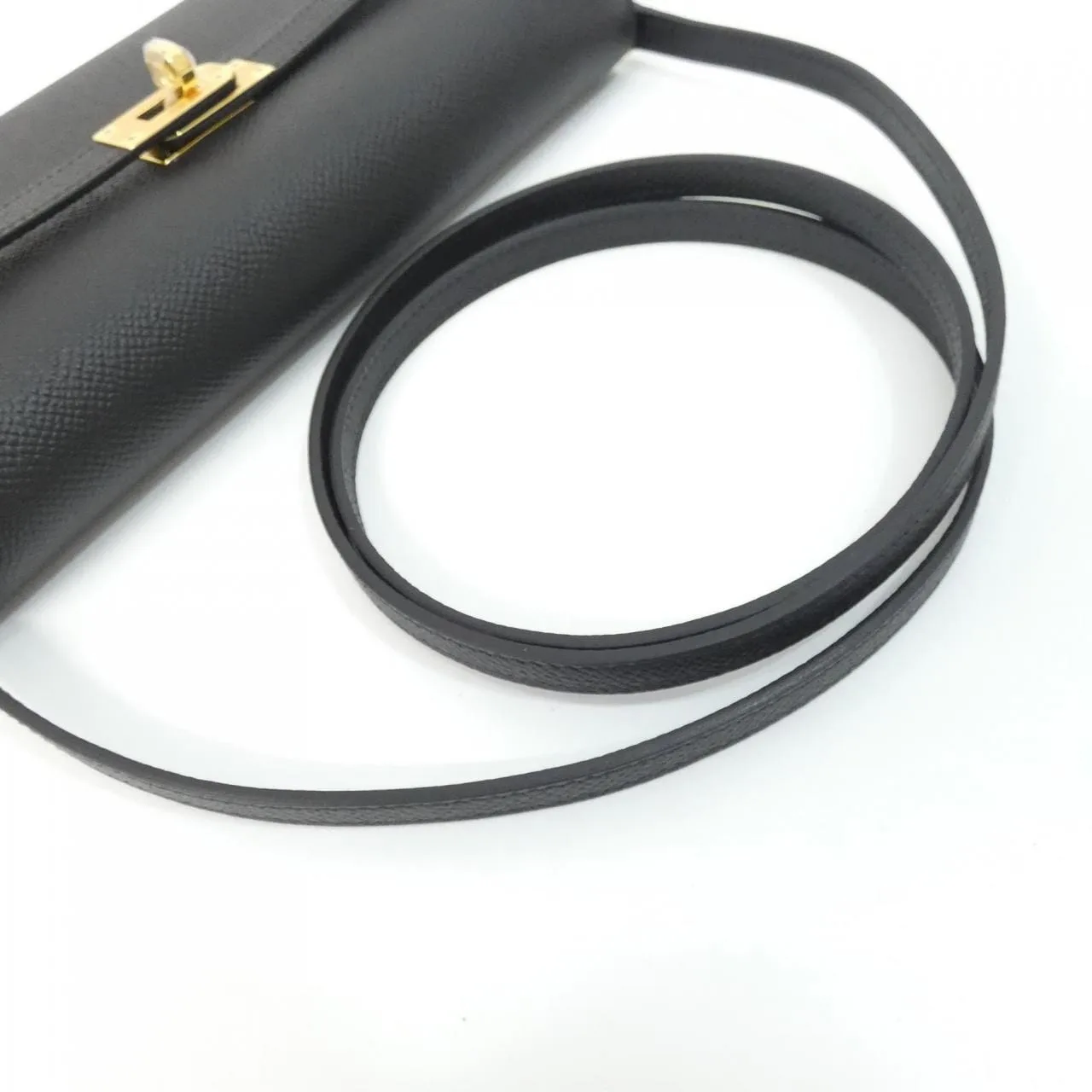 HERMES Kelly 080253CC Wallet Epsom Black Epsom Leather Rank A - Thumbnail 5