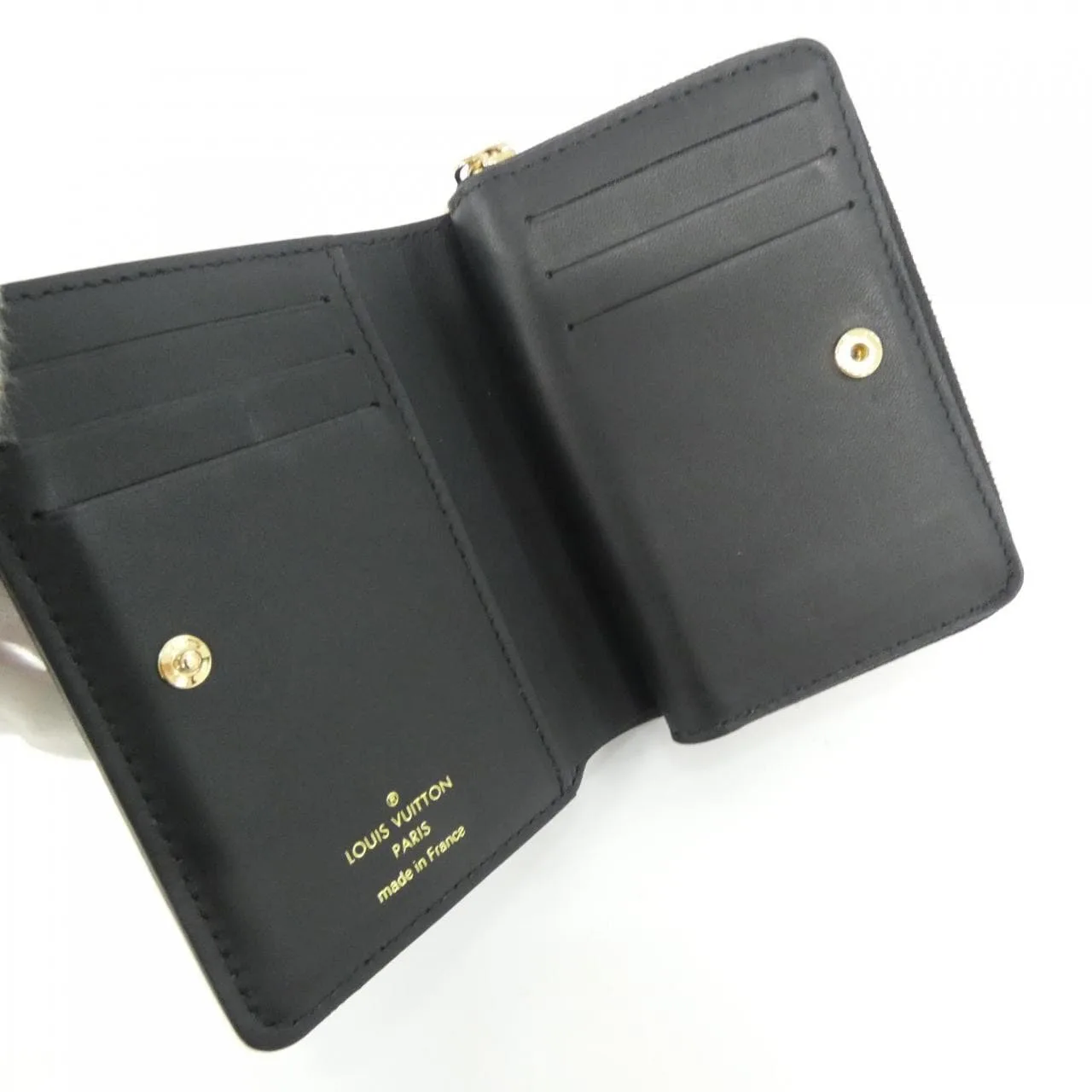 LOUIS VUITTON M81599 Wallet Lambskin Black Lambskin Rank A - Thumbnail 4