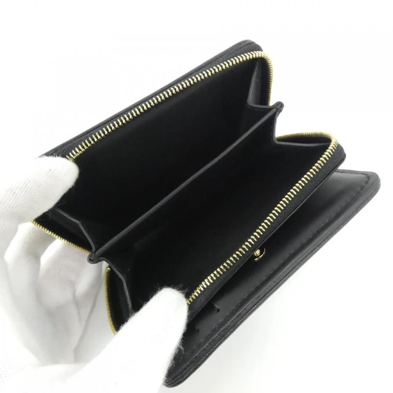 LOUIS VUITTON M81599 Wallet Lambskin Black Lambskin Rank A - Thumbnail 6