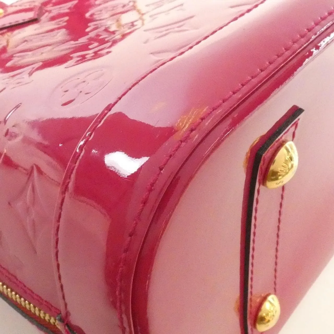LOUIS VUITTON Alma M50561 Handbag Vernis Black Vernis Rank B - Thumbnail 2