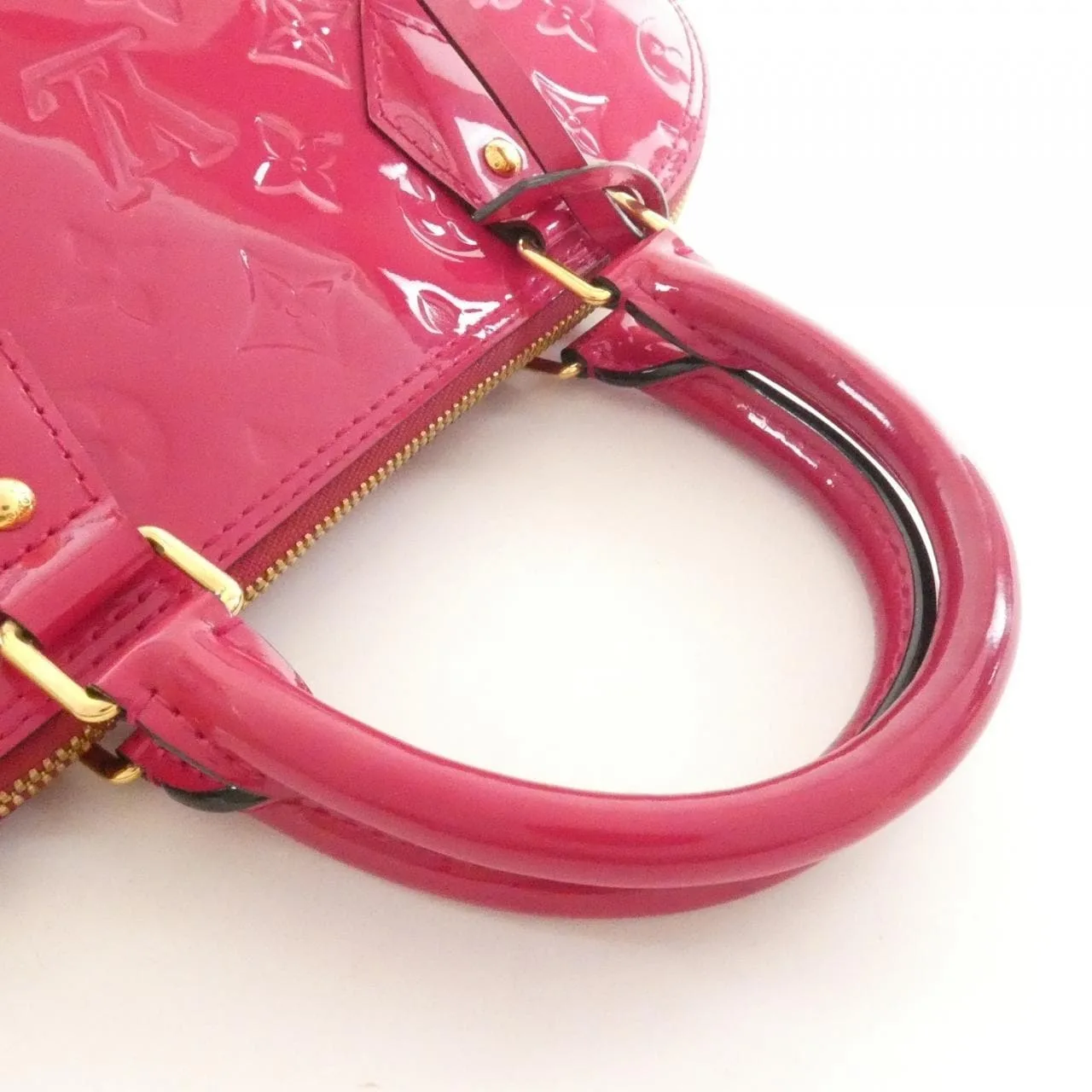 LOUIS VUITTON Alma M50561 Handbag Vernis Black Vernis Rank B - Thumbnail 6