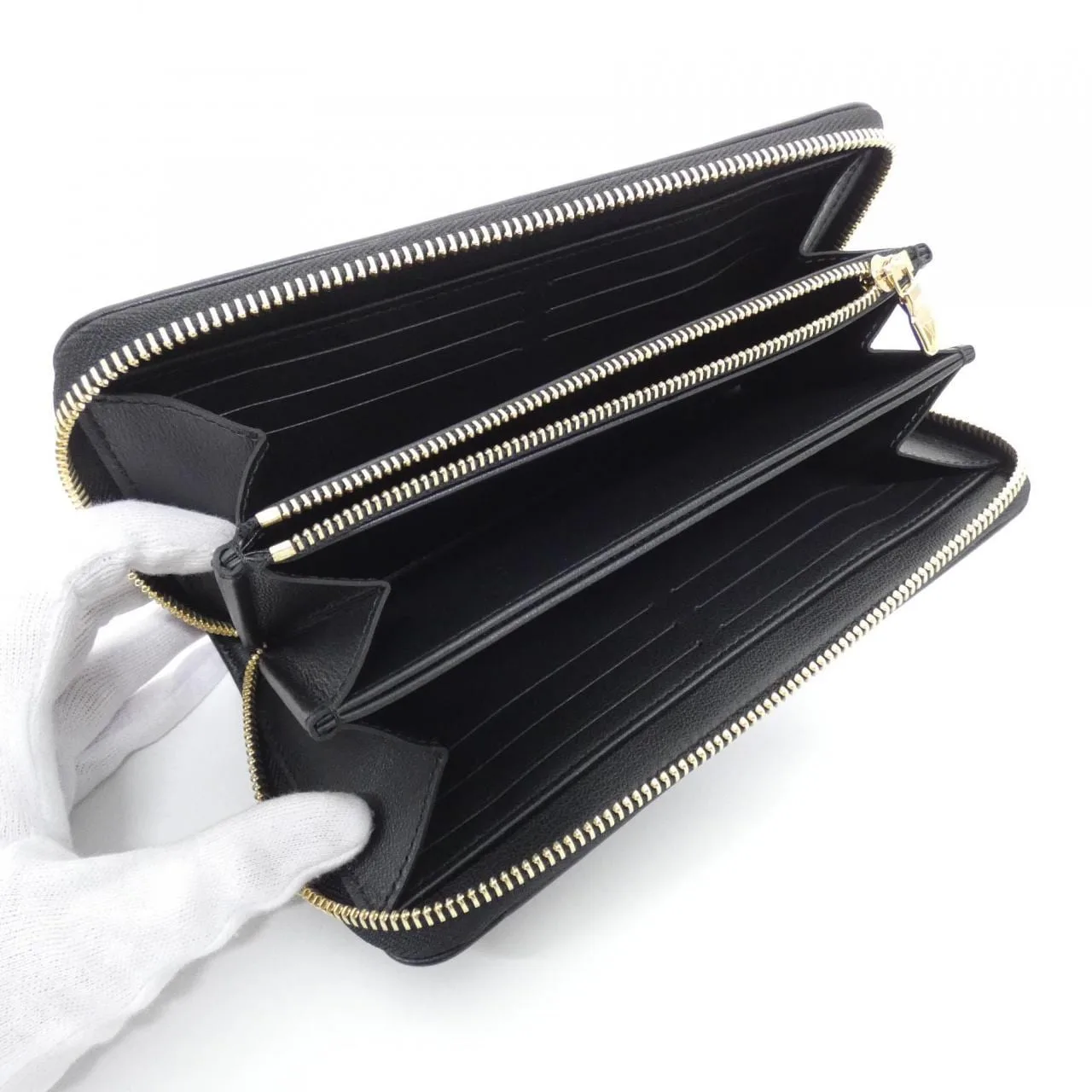 LOUIS VUITTON M81510 Wallet Lambskin Black Lambskin Rank A - Thumbnail 5