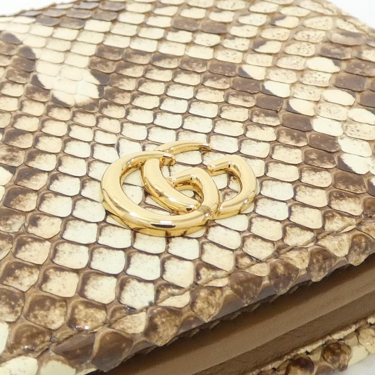 GUCCI 456126 銀包 蟒蛇皮 4