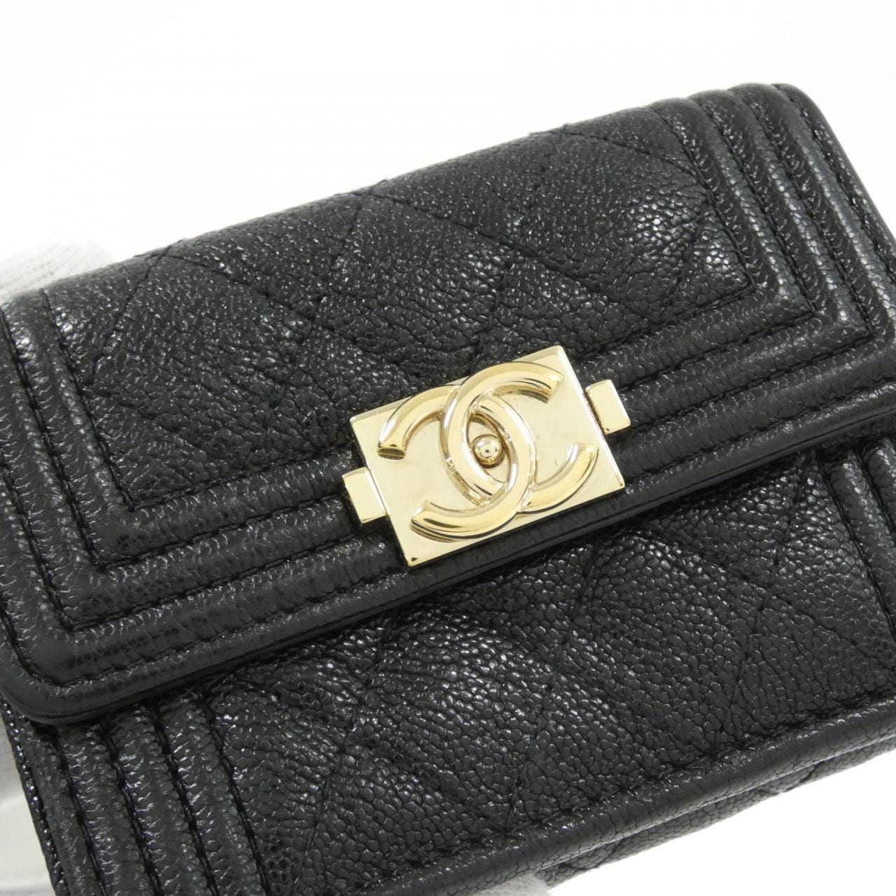 CHANEL Boy Chanel 84432 Wallet Grained Calfskin 4