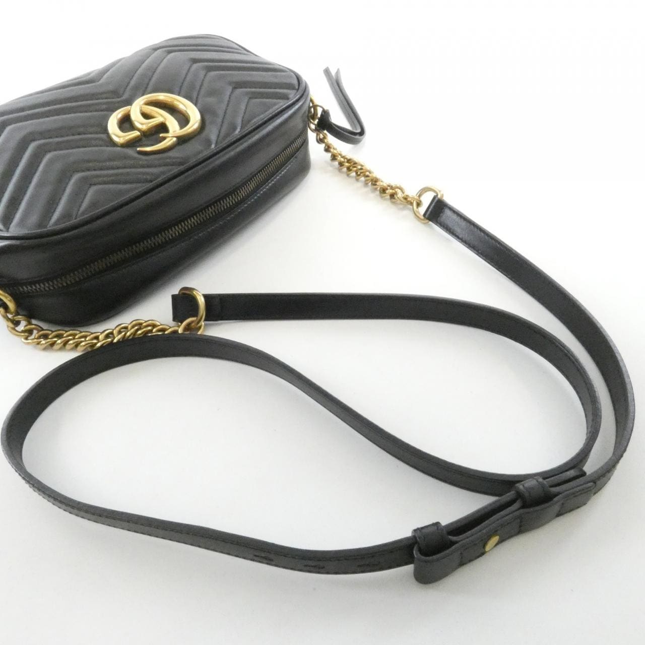 GUCCI GG Marmont 447632 DTD1T Shoulder Leather 5