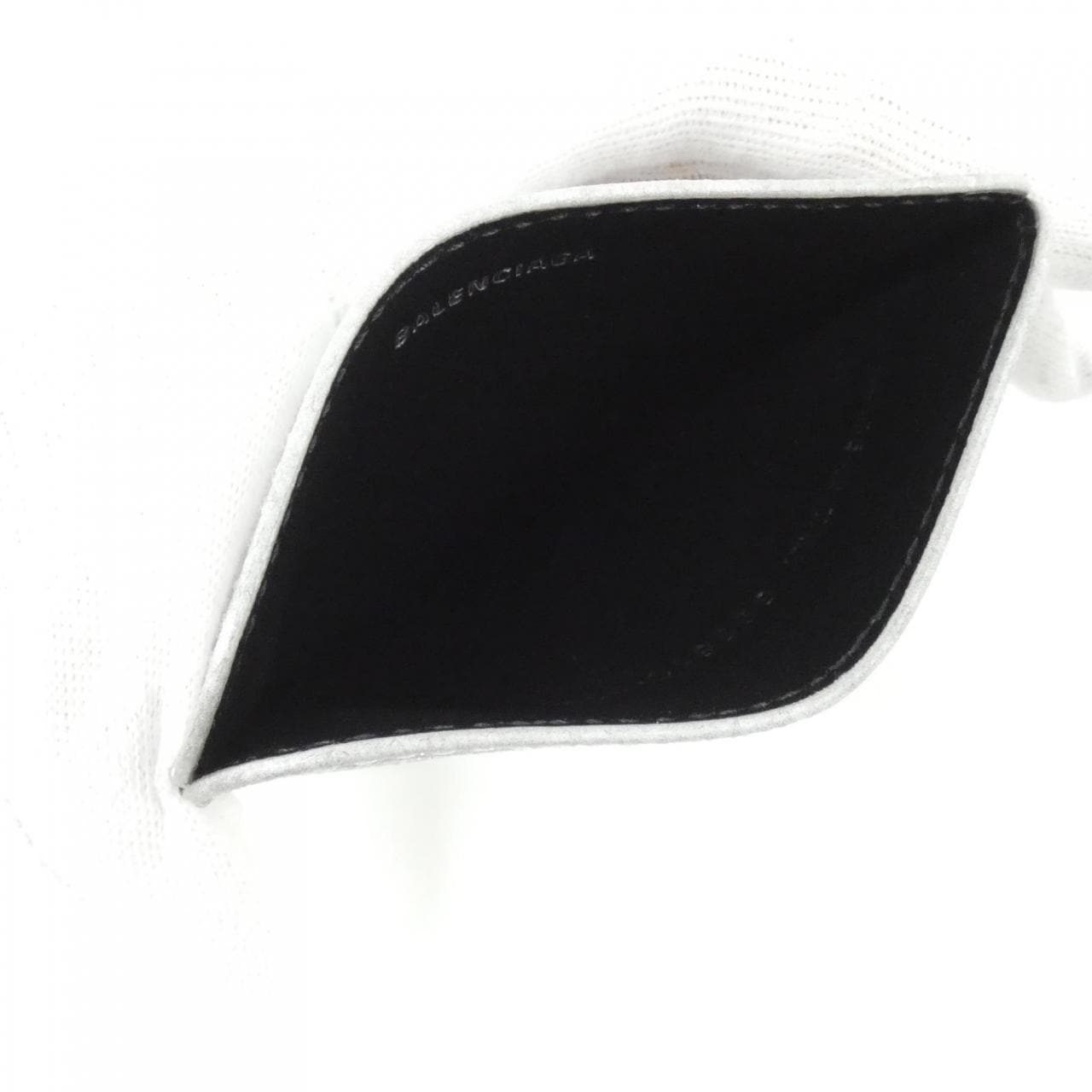 BALENCIAGA Hourglass 593812 210IE Card Case Canvas 3