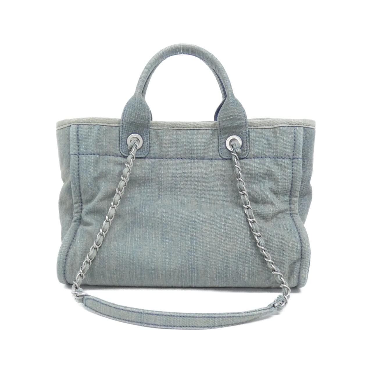 CHANEL Deauville AS3257 手提包 牛仔布 2