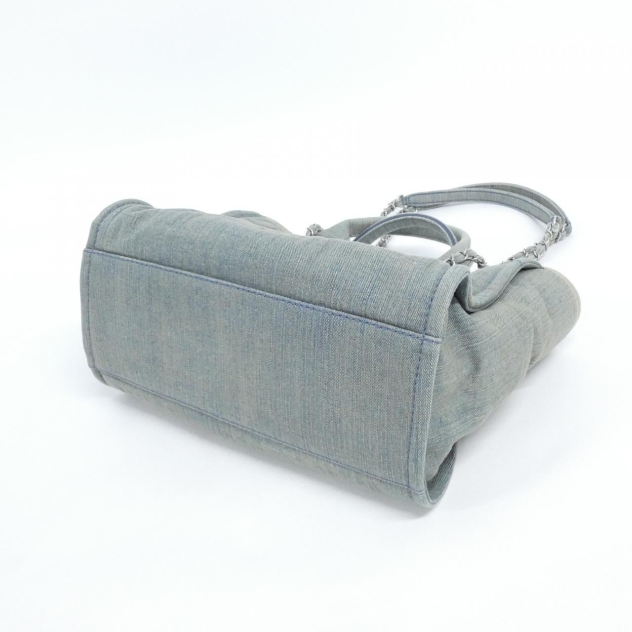 CHANEL Deauville AS3257 手提包 牛仔布 3