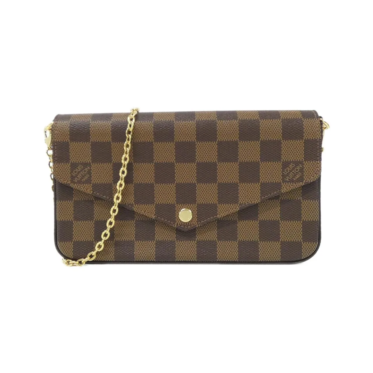 LOUIS VUITTON Pochette N40492 Shoulder Damier Black