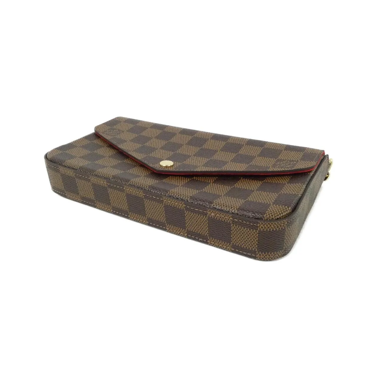 LOUIS VUITTON Pochette N40492 Shoulder Damier 黑色 Damier 中古品A - 縮圖 3
