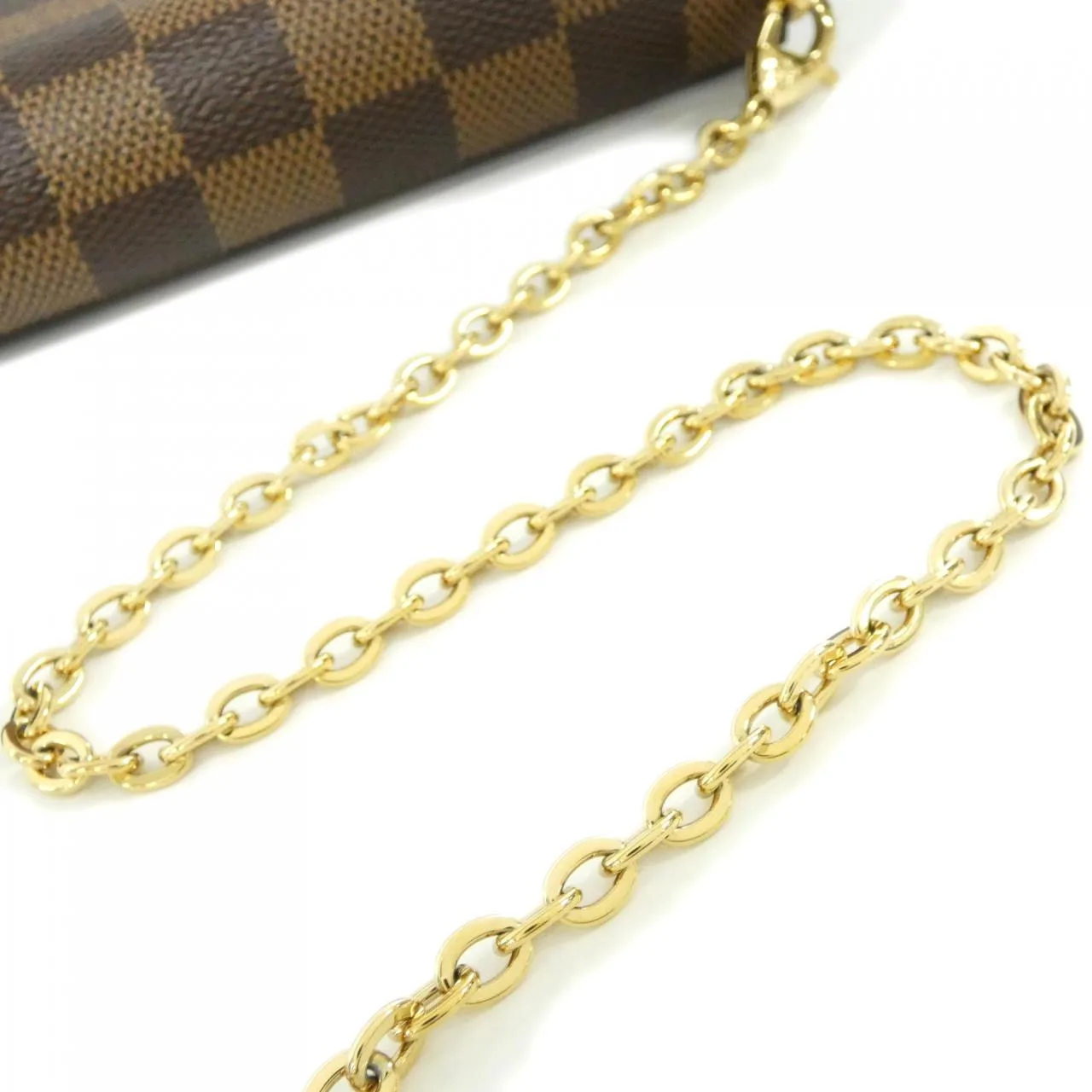 LOUIS VUITTON Pochette N40492 Shoulder Damier 黑色 Damier 中古品A - 縮圖 4