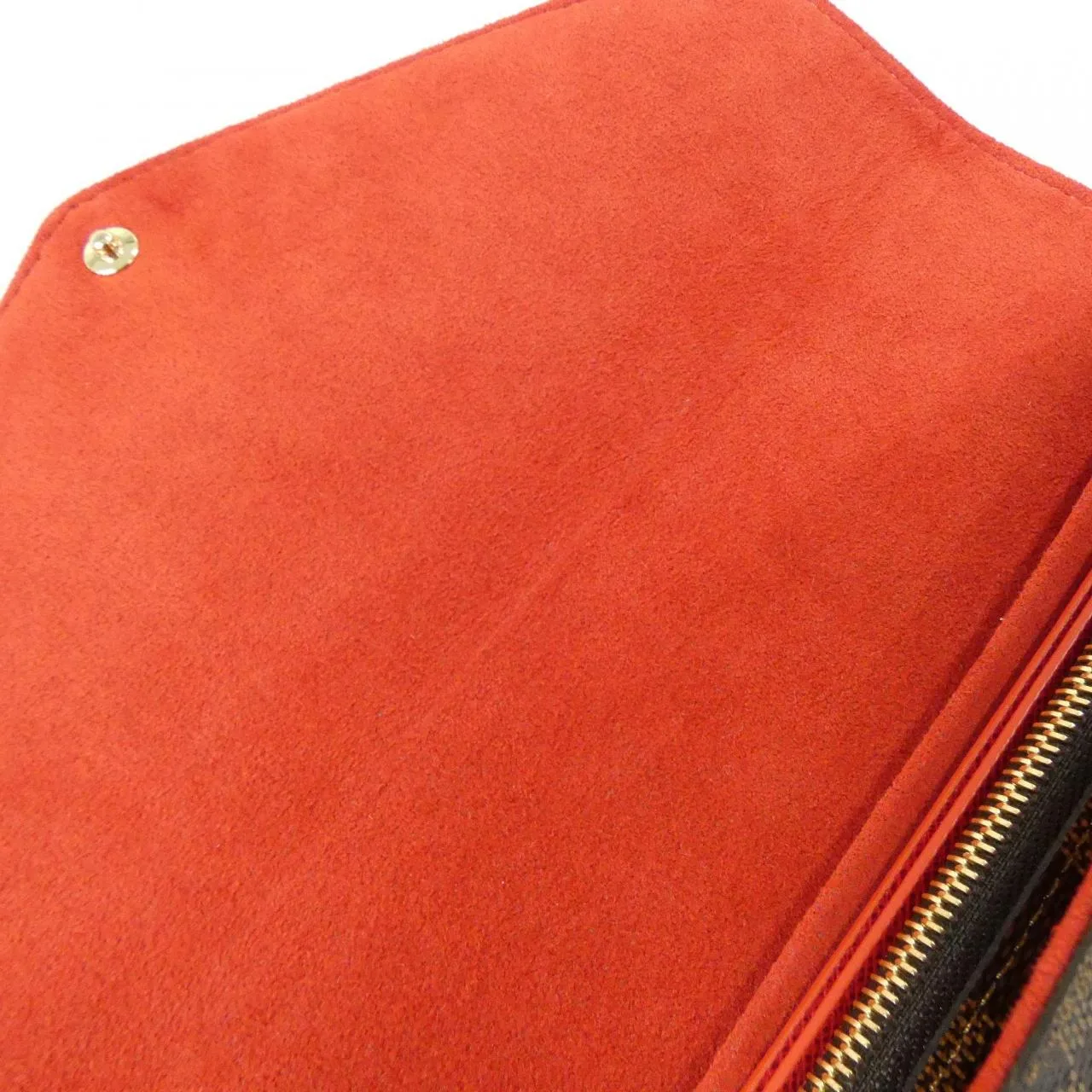 LOUIS VUITTON Pochette N40492 Shoulder Damier 黑色 Damier 中古品A - 縮圖 6