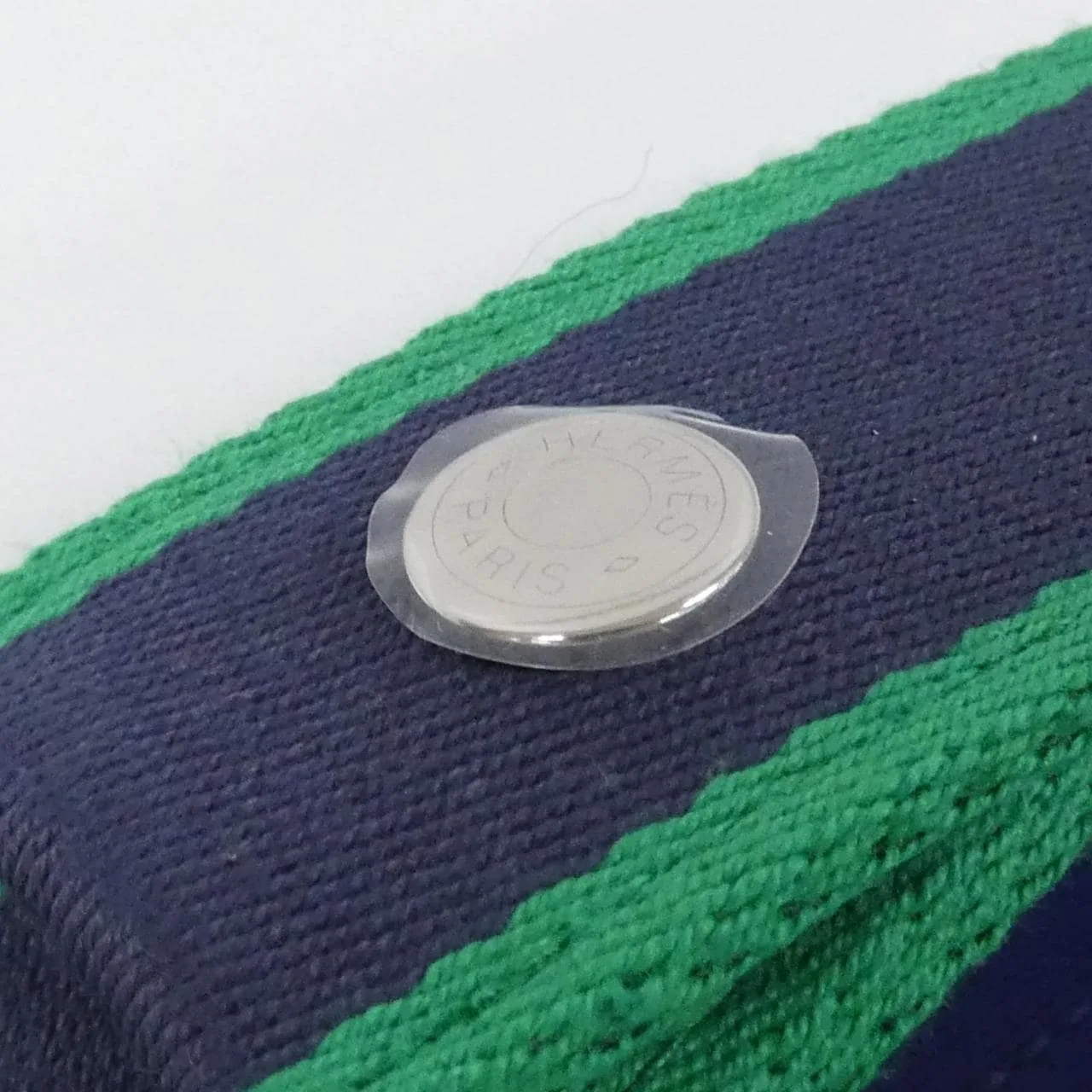 HERMES 103222M Pouch Canvas 黑色 帆布 中古品A - 縮圖 4