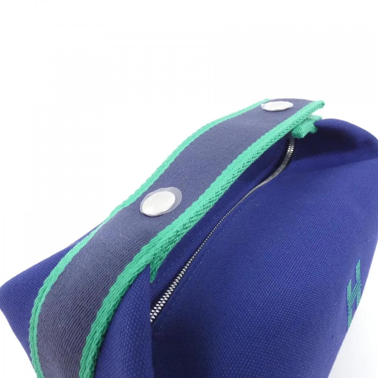 HERMES 103222M Pouch Canvas Black Canvas Rank A - Thumbnail 5