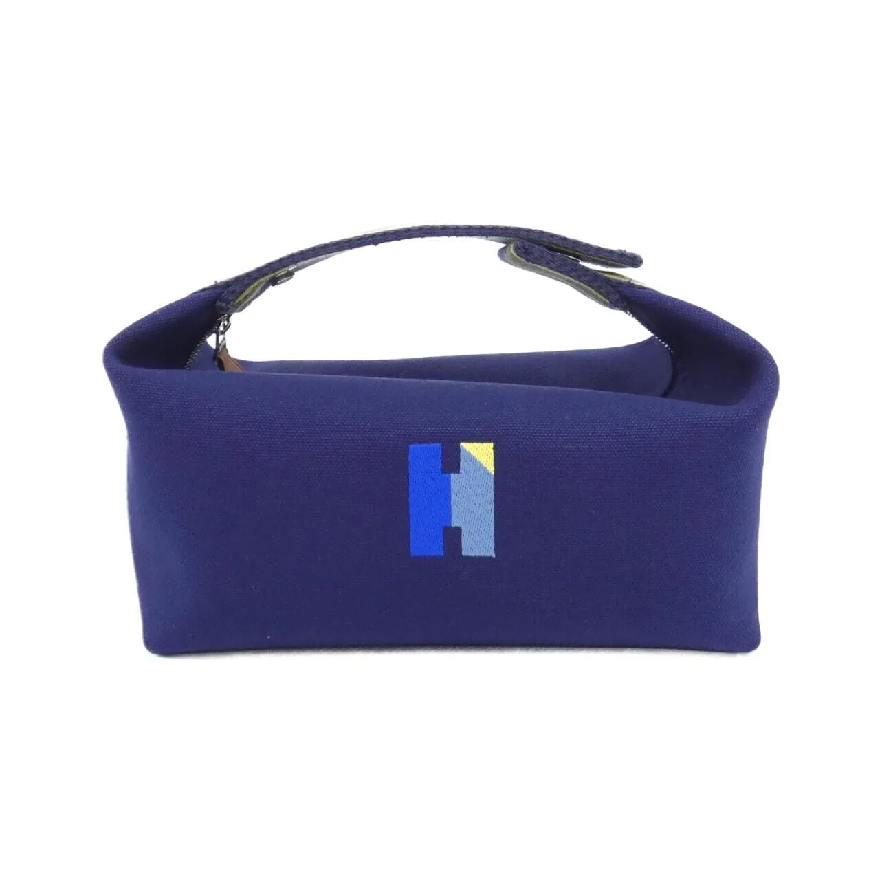 HERMES 104346M Pouch Canvas Black