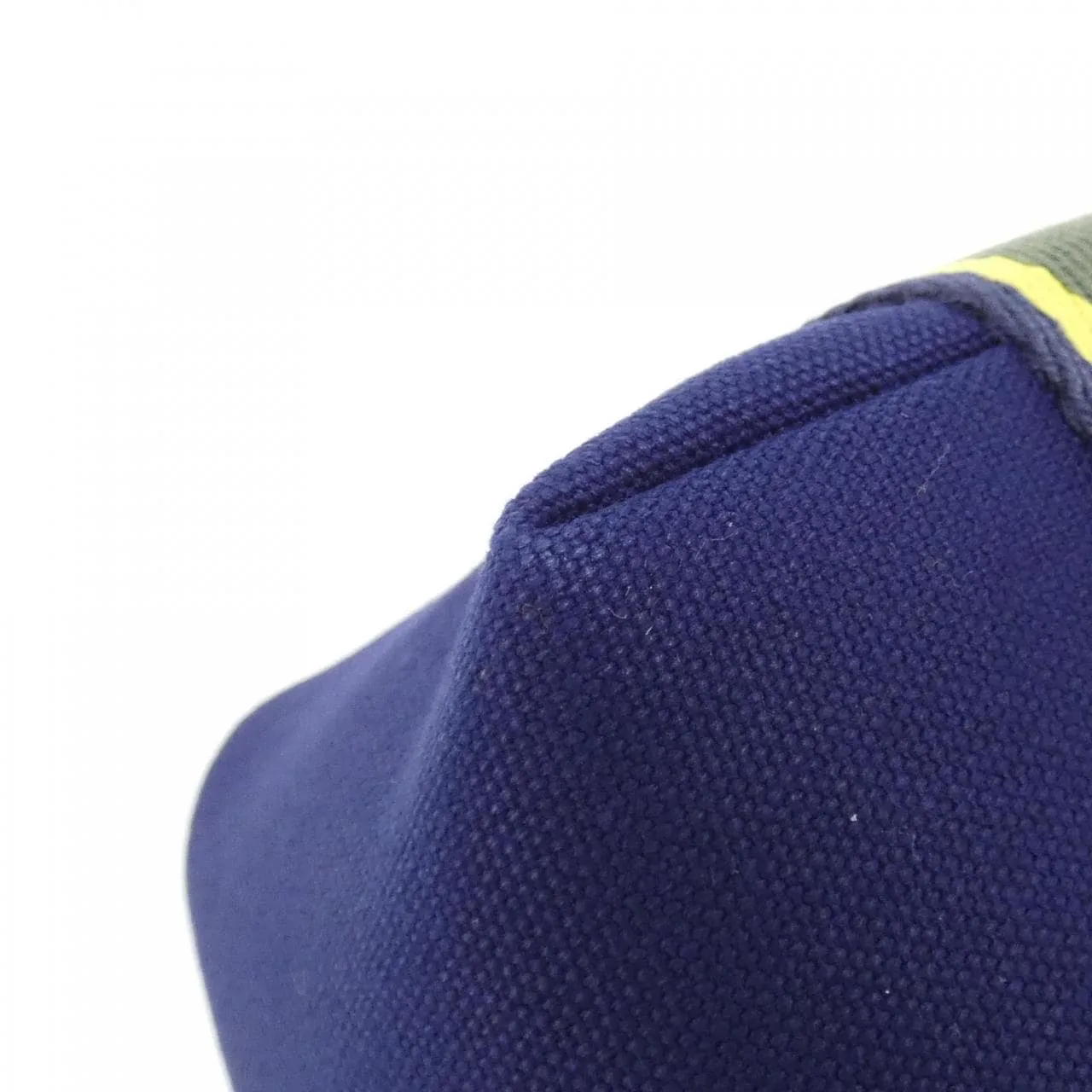 HERMES 104346M Pouch Canvas 黑色 帆布 中古品A - 縮圖 3