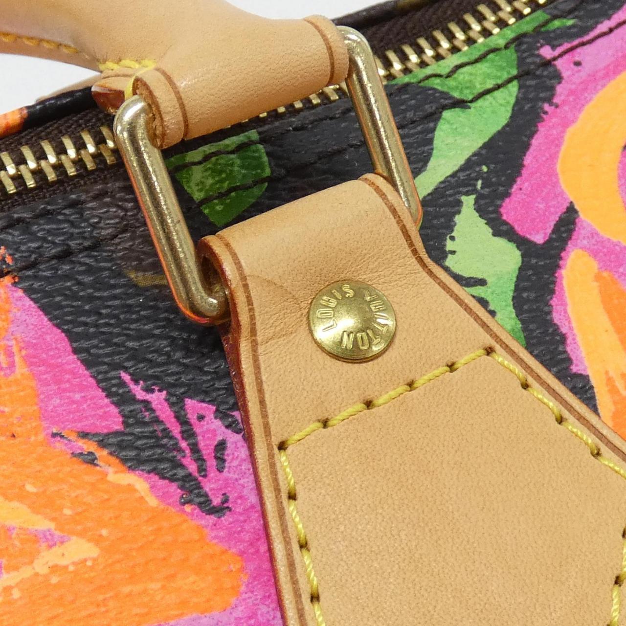 LOUIS VUITTON Speedy M48610 Boston Bag Monogram Black Monogram - Thumbnail 4