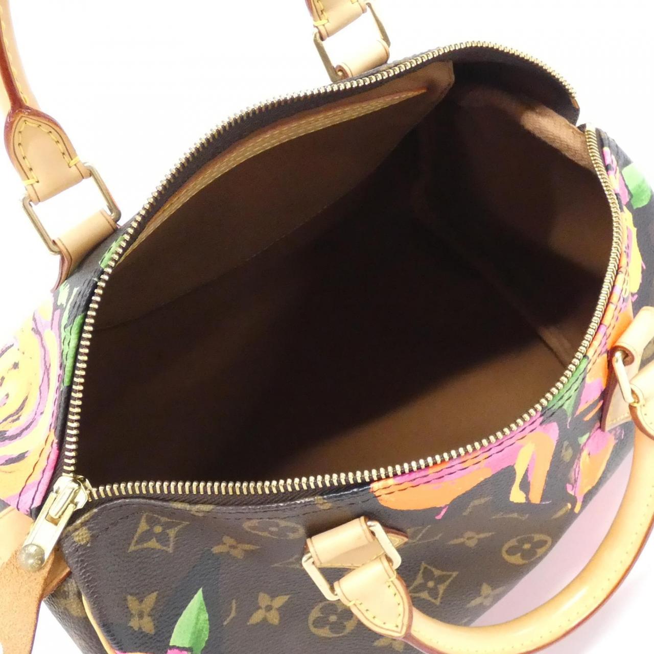 LOUIS VUITTON Speedy M48610 Boston Bag Monogram Black Monogram - Thumbnail 6