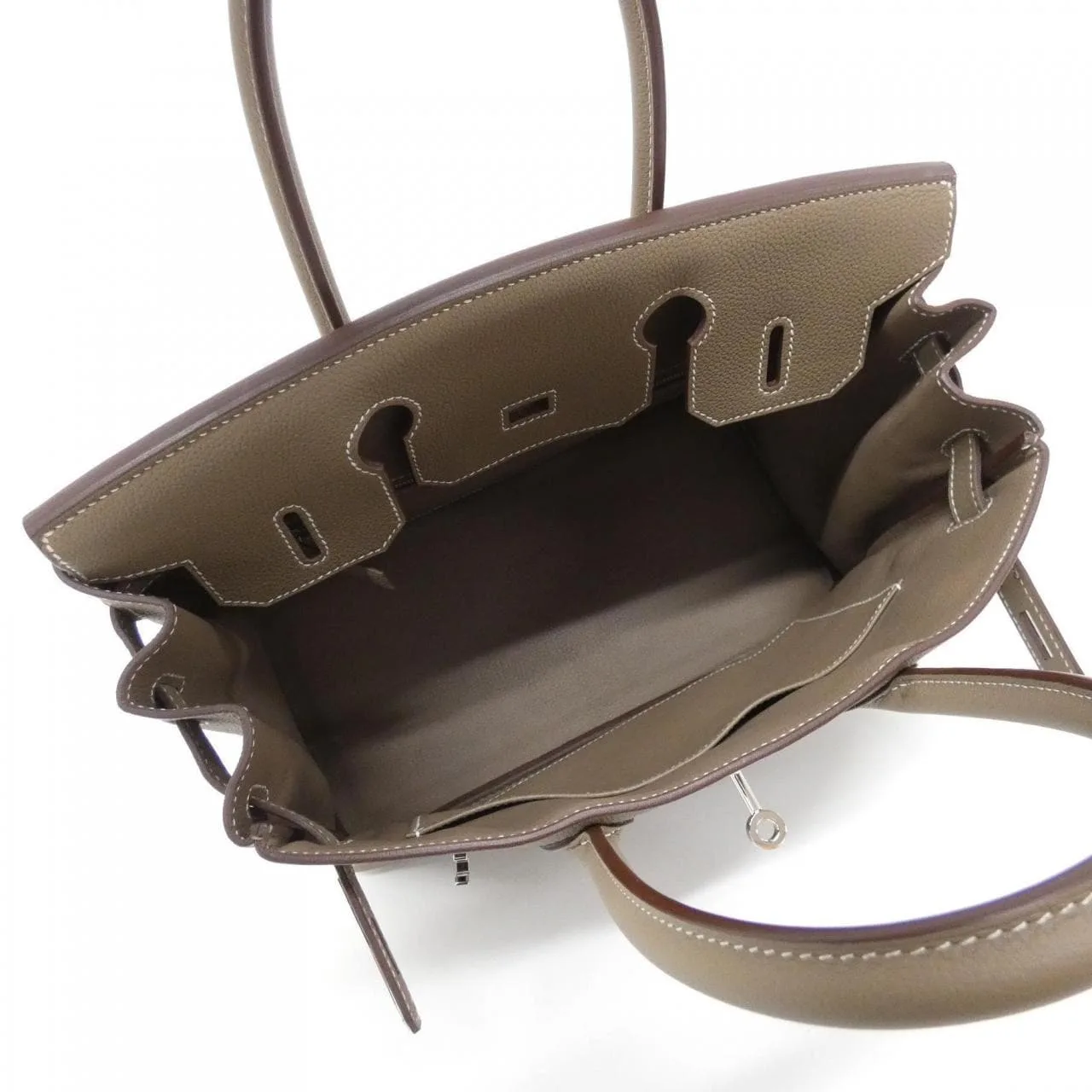 HERMES Birkin 030520CK Handbag Togo Etoupe Togo Leather Rank A - Thumbnail 6