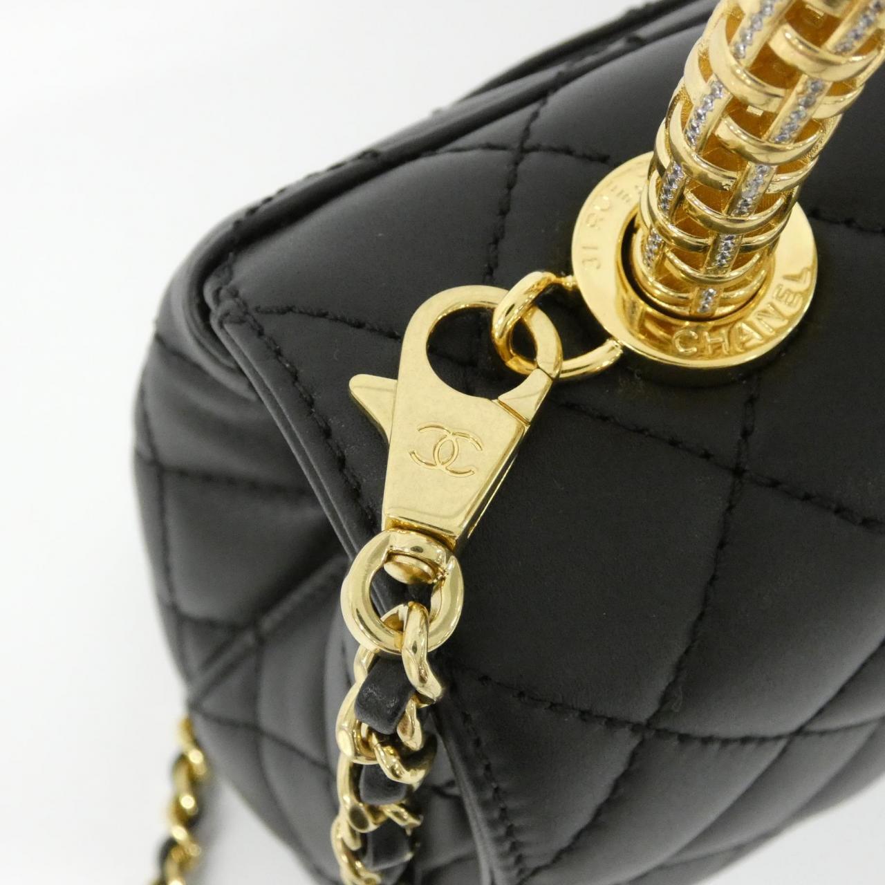 CHANEL Coco Handle AS2215 Bag Black Rank A - Thumbnail 5