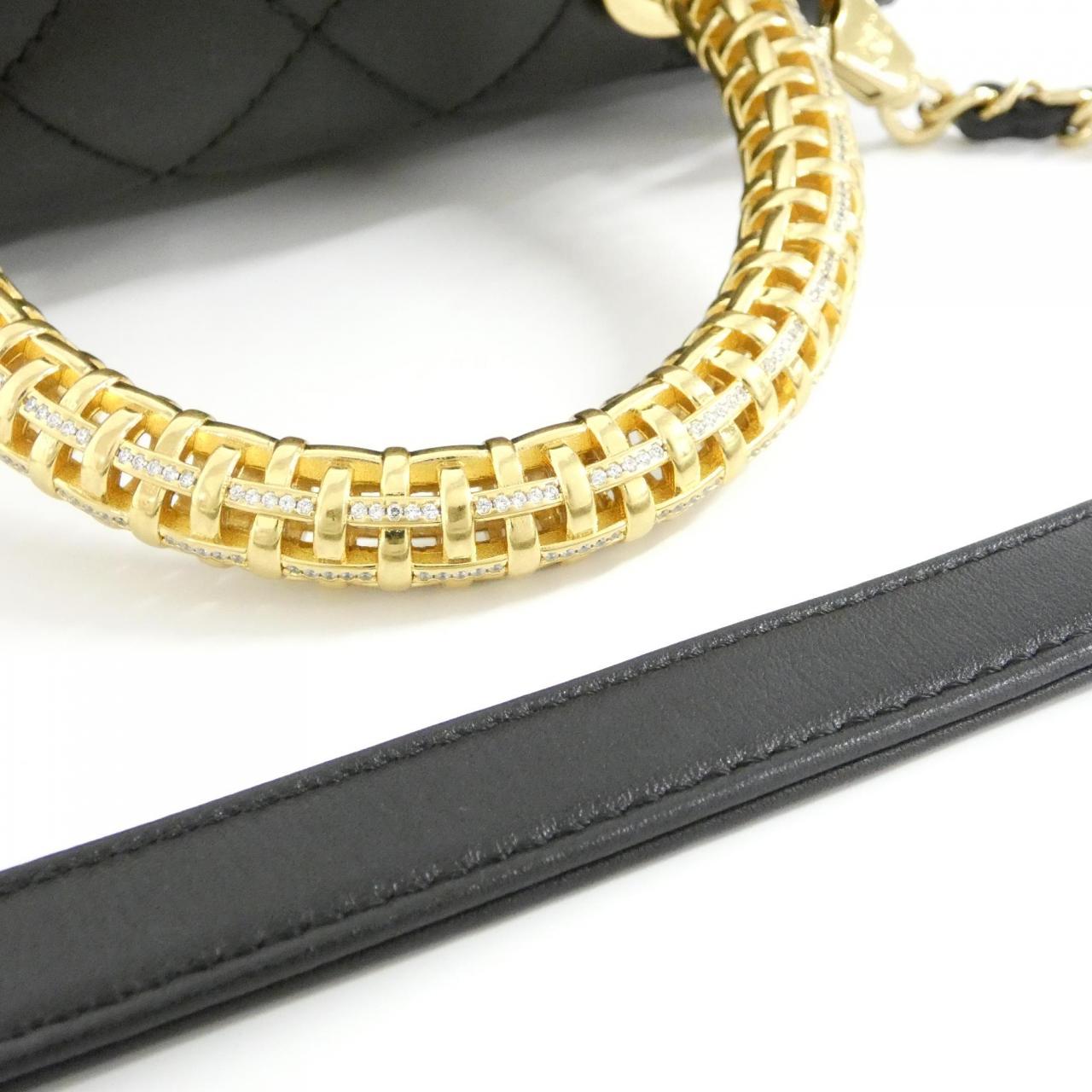 CHANEL Coco Handle AS2215 Bag Black Rank A - Thumbnail 6