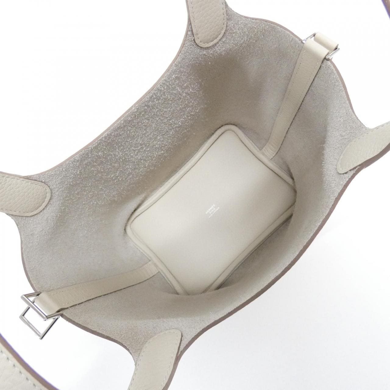 HERMES HERMÈS Picotin 056289CK Bag Clemence Clemence Leather - Thumbnail 5