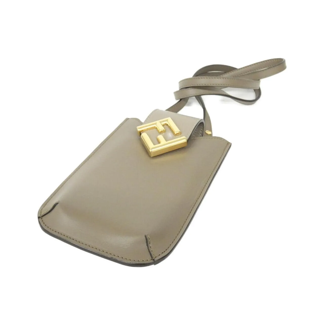 FENDI 7AS188 ALWA Wallet Leather Black Leather Rank A - Thumbnail 3