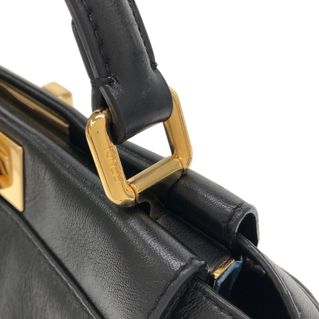 FENDI Peekaboo 8BN244 AD6G Bag Lambskin Black Lambskin - Thumbnail 3