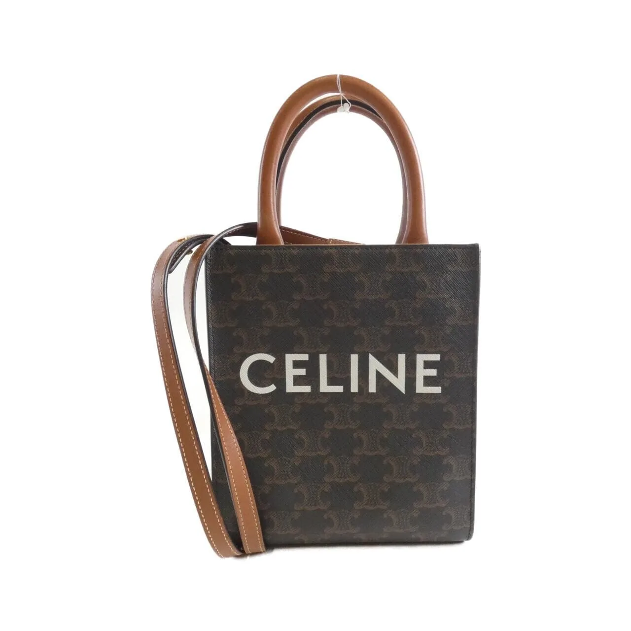 CELINE Cabas 194372BZK Handbag Canvas Black