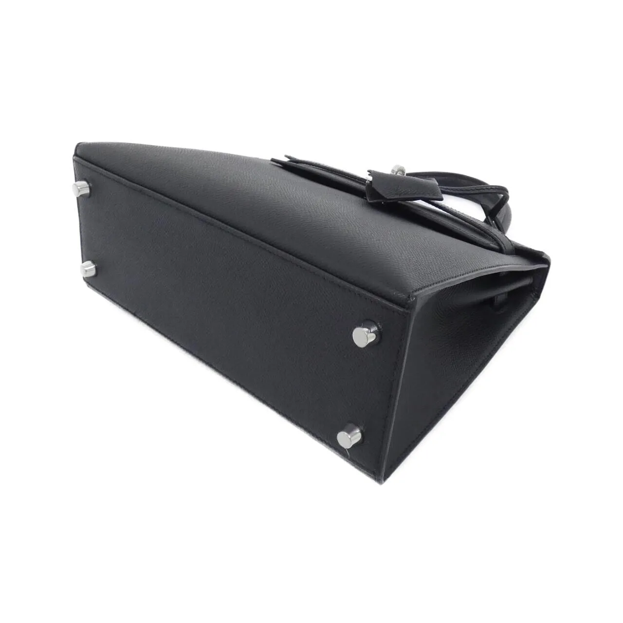 HERMES Kelly 038416CK Handbag Epsom Black Epsom Leather Rank A - Thumbnail 3