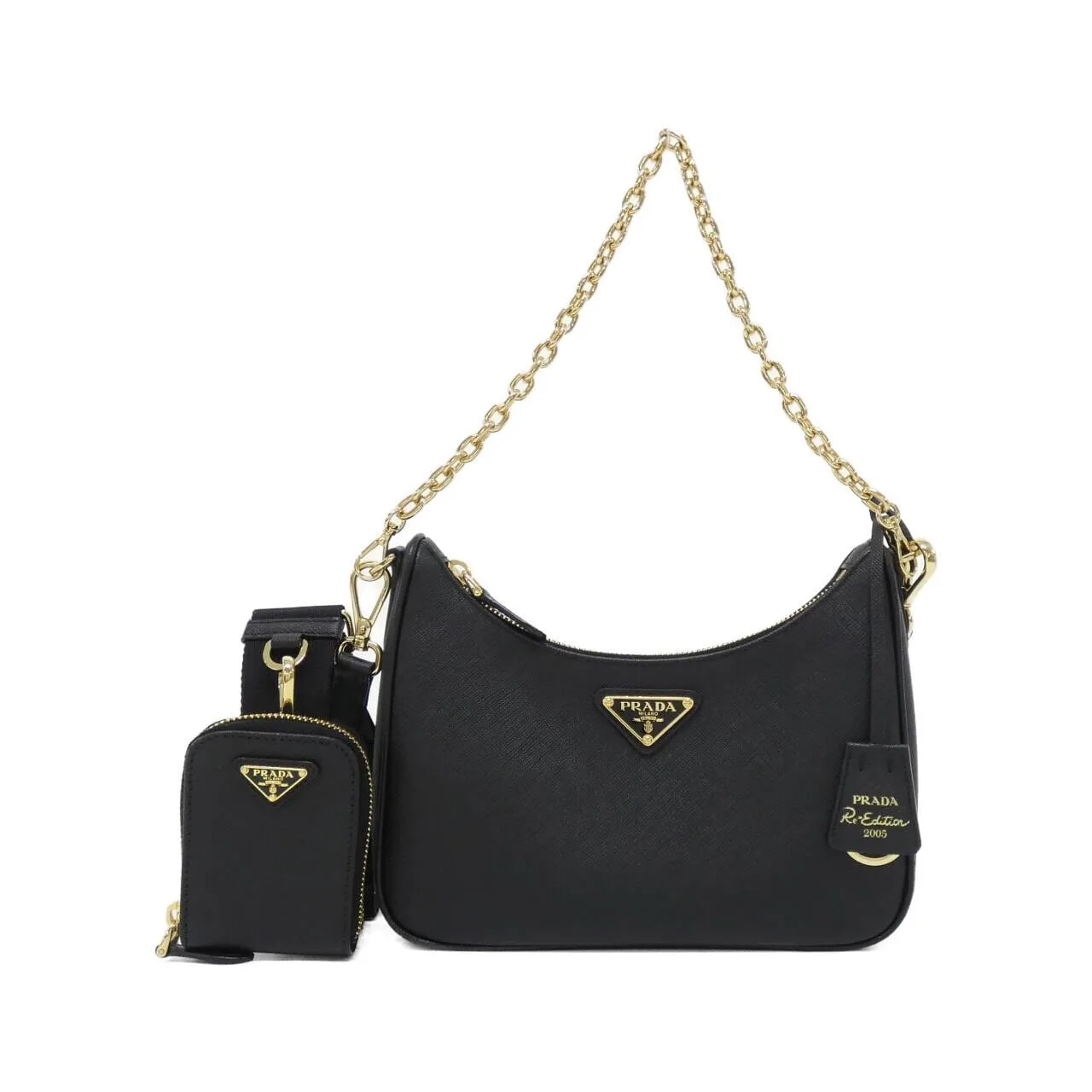 PRADA 1BH204 Shoulder Black