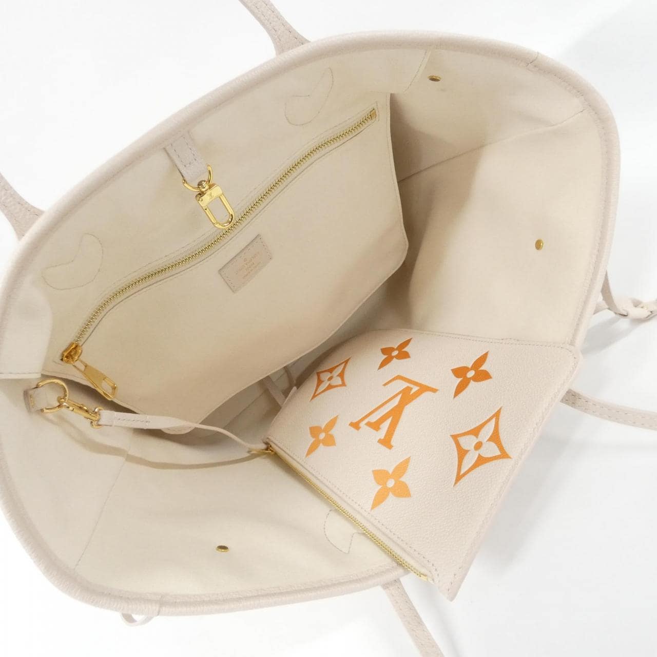 LOUIS VUITTON Neverfull M46516 Bag Monogram 米色 Monogram 中古品A - 縮圖 7