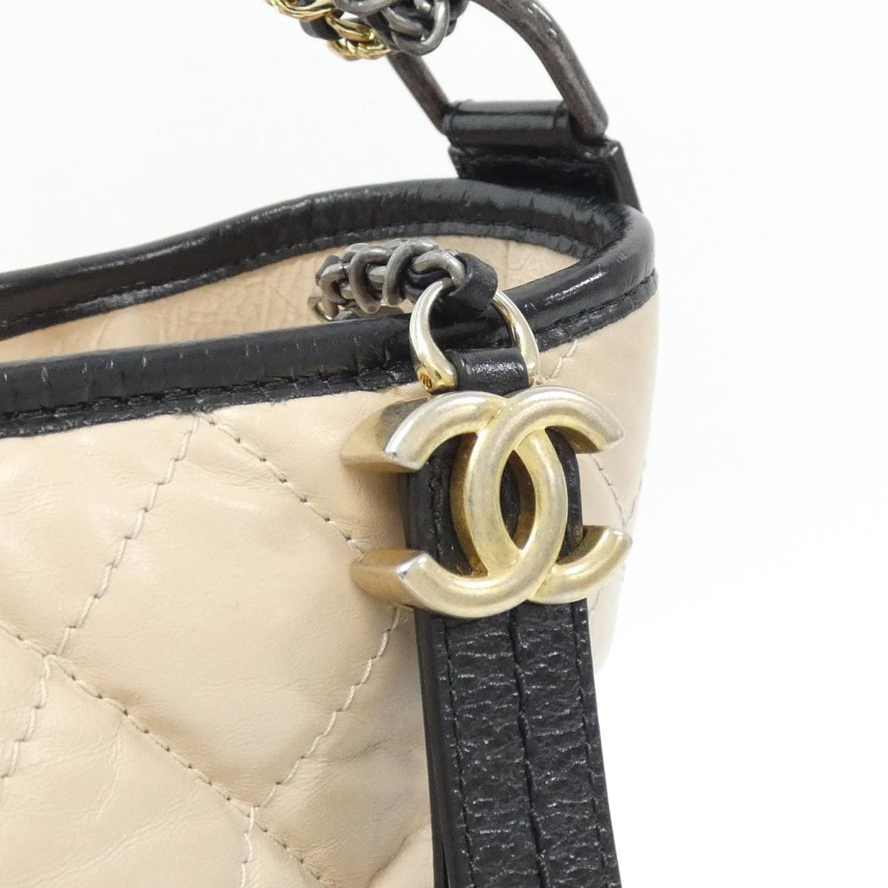 CHANEL Gabrielle 93824 Shoulder Bag 黑色 中古品A - 縮圖 6