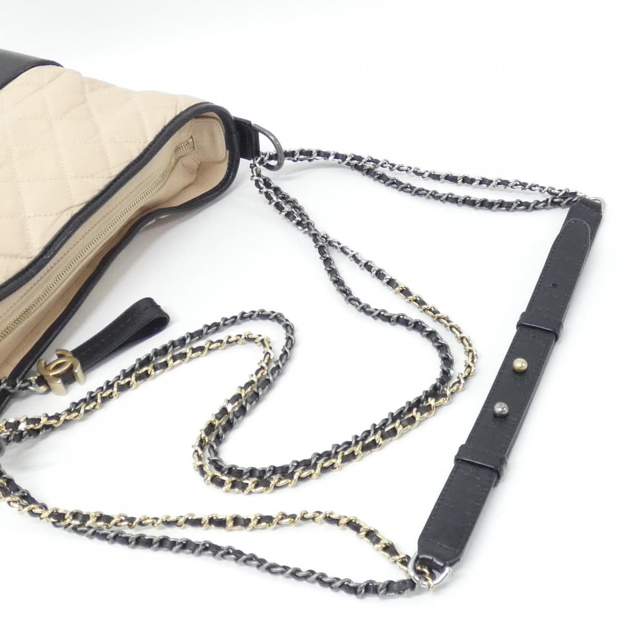 CHANEL Gabrielle 93824 Shoulder Bag 黑色 中古品A - 縮圖 7