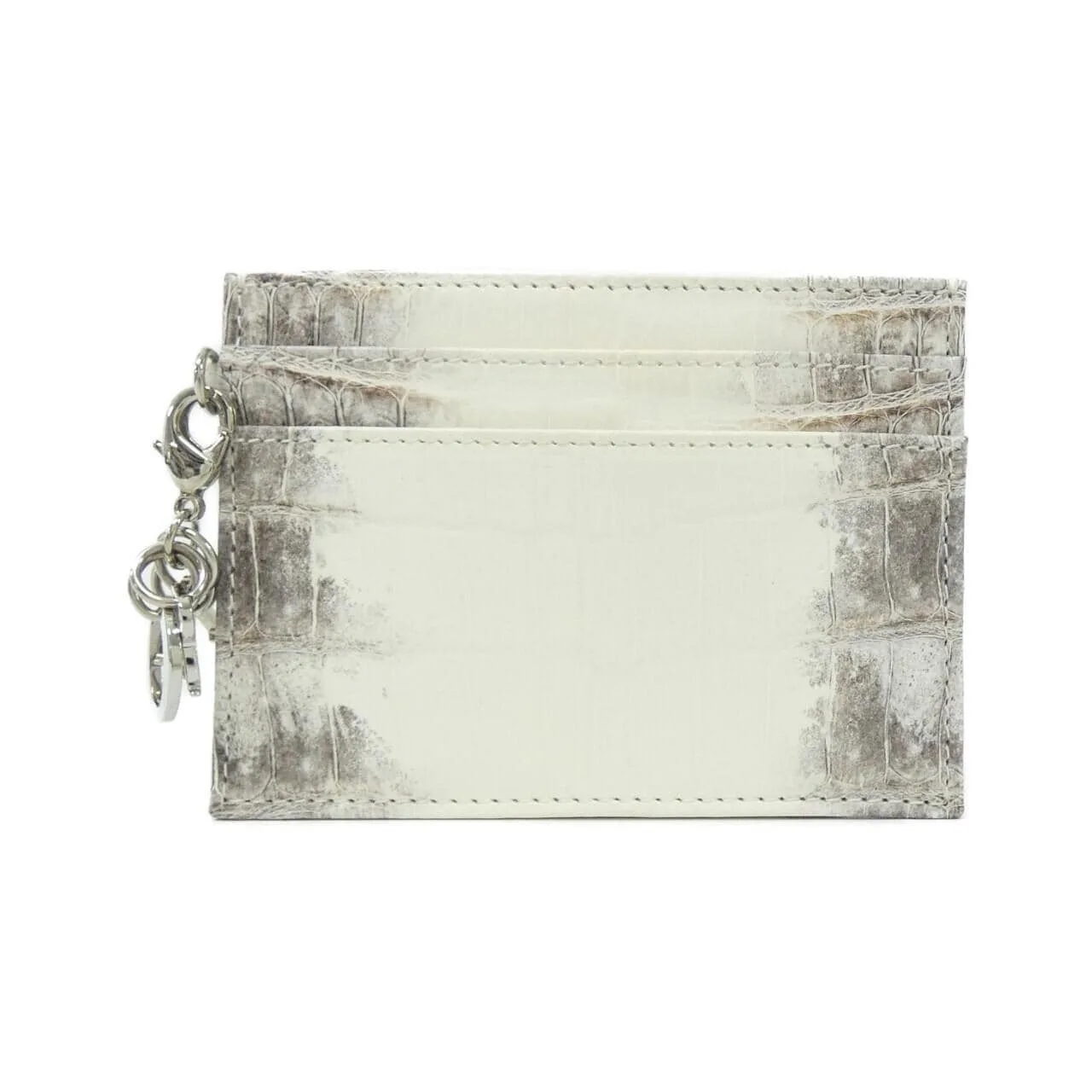 DIOR Lady Dior S0974PCHF Card Case Crocodile Black