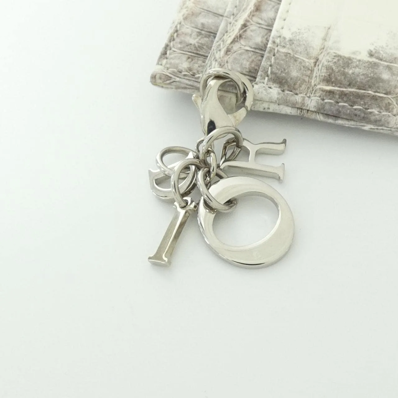 DIOR Lady Dior S0974PCHF Card Case Crocodile Black Crocodile Rank A - Thumbnail 2