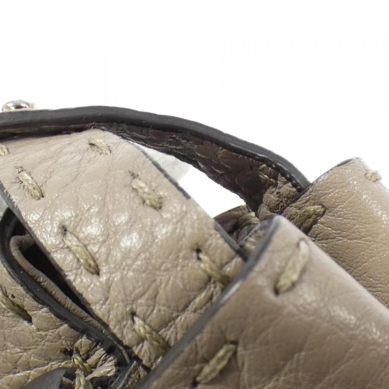 FENDI Peekaboo 8BN244 N8K Handbag Python Black Python - Thumbnail 4