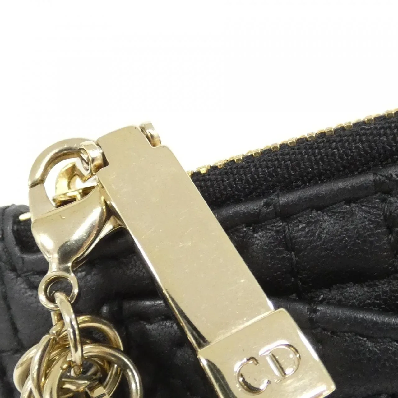 DIOR Lady Dior S0965ONMJ Coin Case Lambskin Black Lambskin Rank A - Thumbnail 4