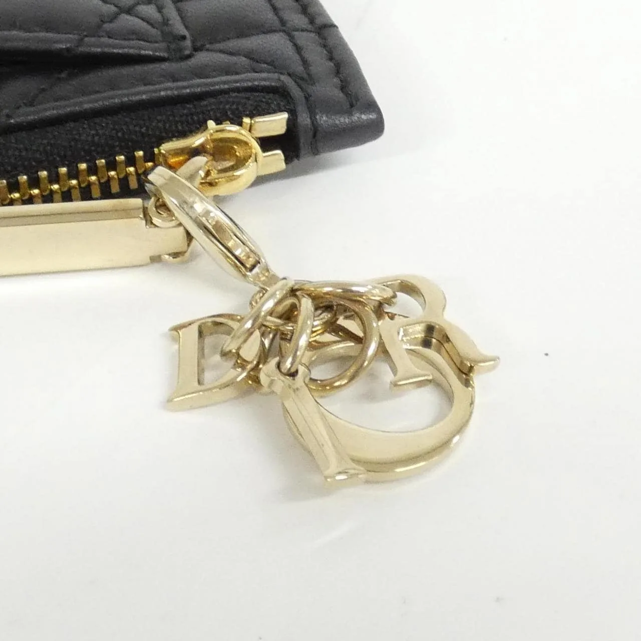 DIOR Lady Dior S0965ONMJ Coin Case Lambskin Black Lambskin Rank A - Thumbnail 5