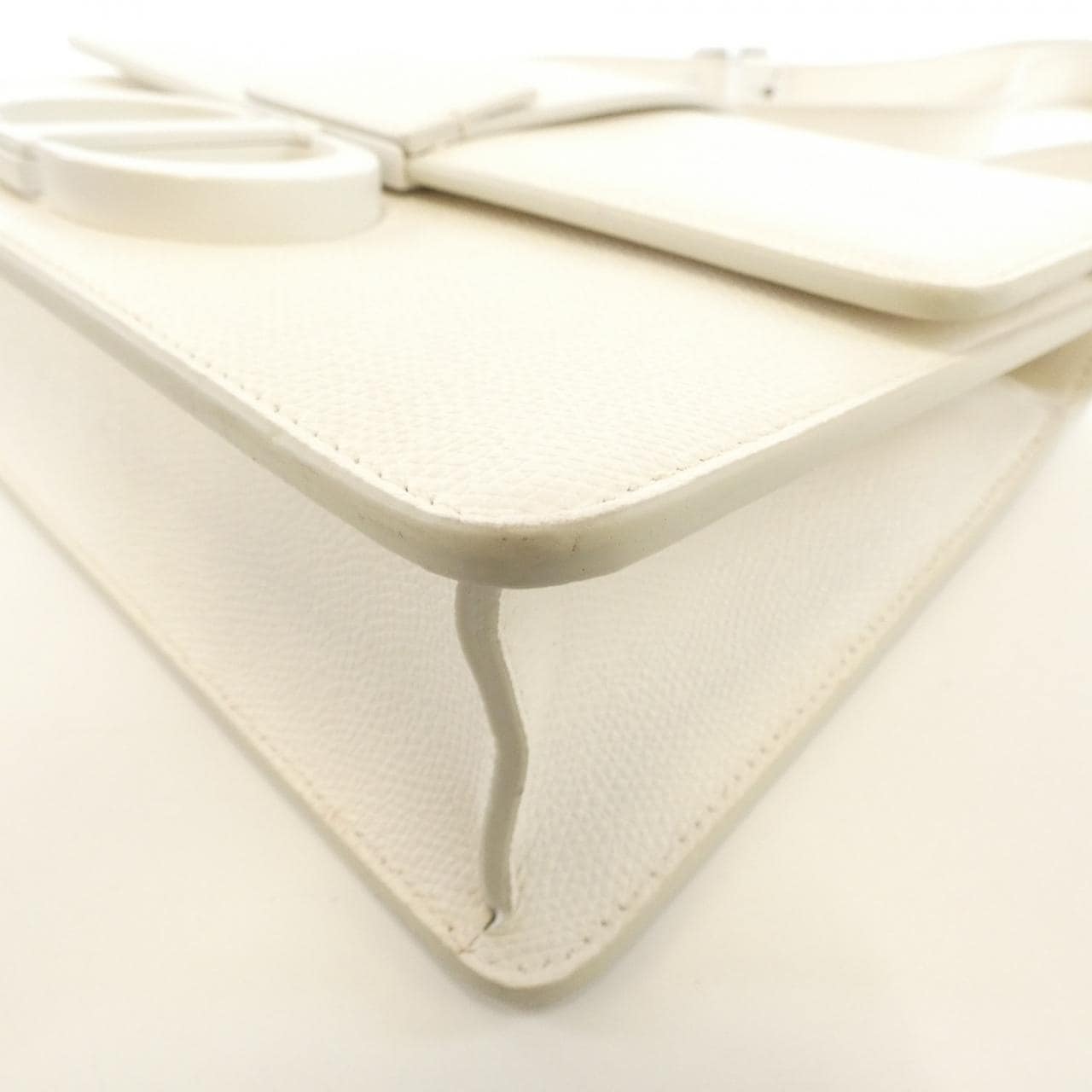 DIOR 30 Montaigne Shoulder Bag Leather White Leather Rank A - Thumbnail 3