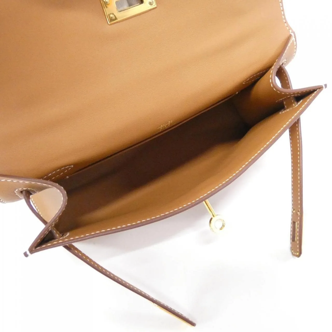 HERMES Kelly 049417CC Handbag Swift 金色 Swift 皮 未使用品 - 縮圖 6