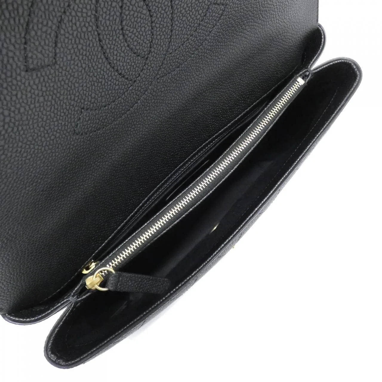 CHANEL Handbag Grained Calfskin Black Grained Calfskin - Thumbnail 7